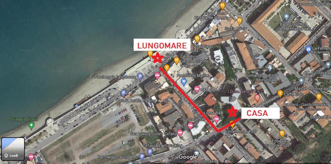 Vintage Sea House Vicino La Spiaggia Del Lungomare Cefalù Εξωτερικό φωτογραφία